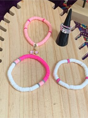 bracelet and rings lot